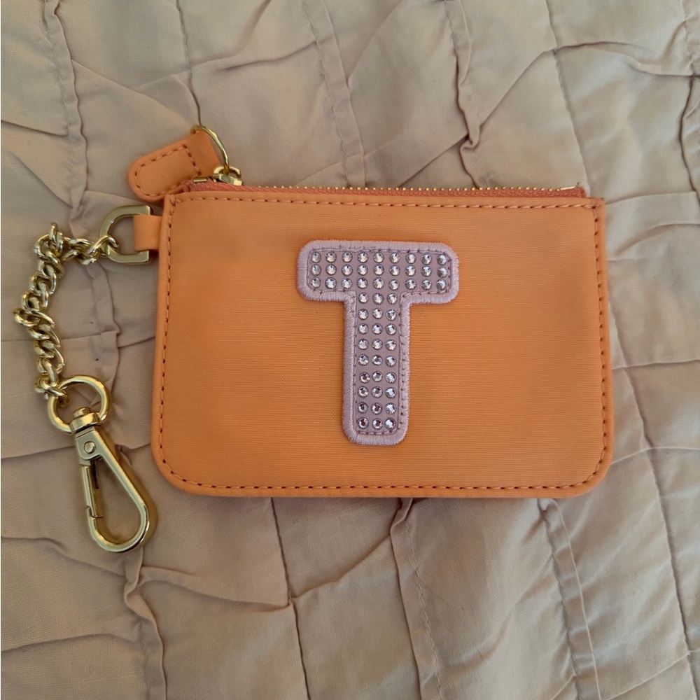 Stoney Clover Lane Peach Keychain Wallet NWOT